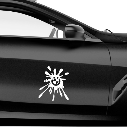 BMW Farbklecks Aufkleber - Beispielansicht