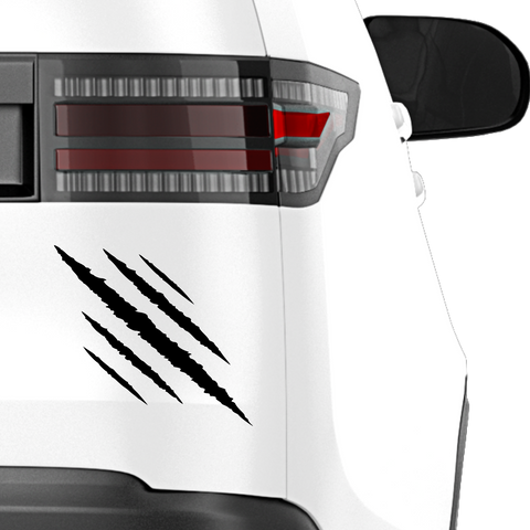 Bär Krallenrisse Aufkleber - Beispielansicht