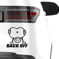 Back Off Aufkleber - Beispielansicht