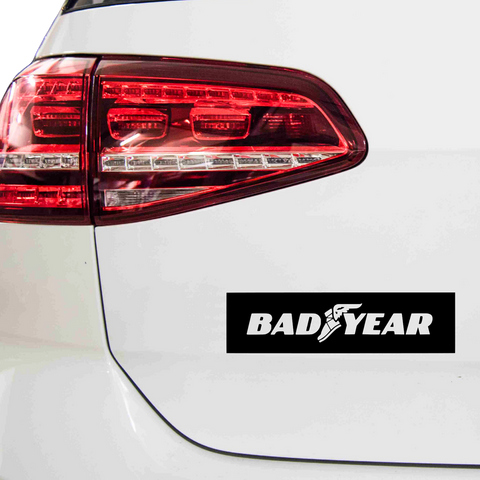 Bad Year Good Year Fakelogo Aufkleber - Beispielansicht