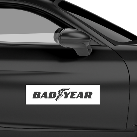 Bad Year Good Year Fakelogo Aufkleber - Beispielansicht