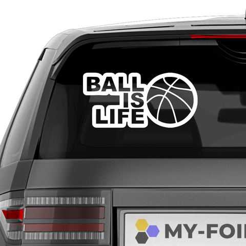 Ball is life Aufkleber Nr. 2 - Beispielansicht