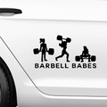 Barbell Babes Aufkleber - Beispielansicht