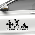 Barbell Babes Aufkleber - Beispielansicht