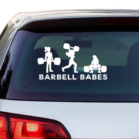 Barbell Babes Aufkleber - Beispielansicht