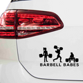 Barbell Babes Aufkleber - Beispielansicht