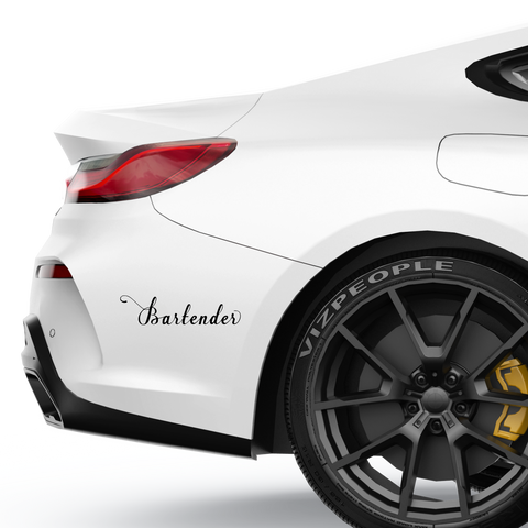 Bartender Aufkleber 1 - Beispielansicht