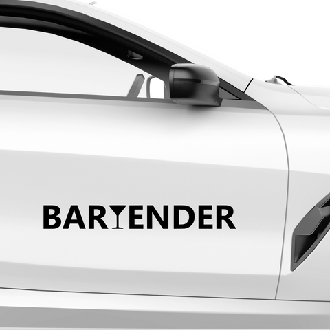 Bartender Aufkleber 3 - Beispielansicht