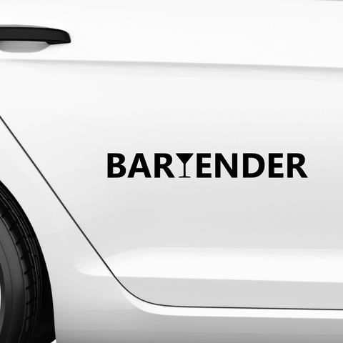 Bartender Aufkleber 3 - Beispielansicht