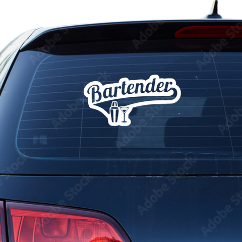 Bartender Aufkleber 4 - Beispielansicht