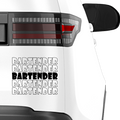 Bartender Mehrfach Aufkleber - Beispielansicht