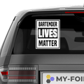 Bartender lives matter Aufkleber - Beispielansicht