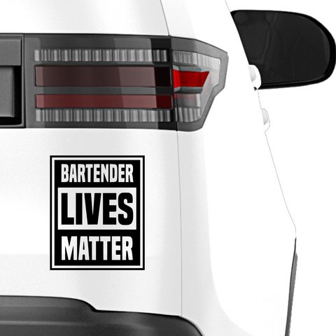 Bartender lives matter Aufkleber - Beispielansicht