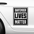Bartender lives matter Aufkleber - Beispielansicht