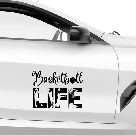 Basketball Life Aufkleber - Beispielansicht