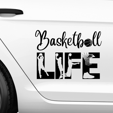 Basketball Life Aufkleber - Beispielansicht