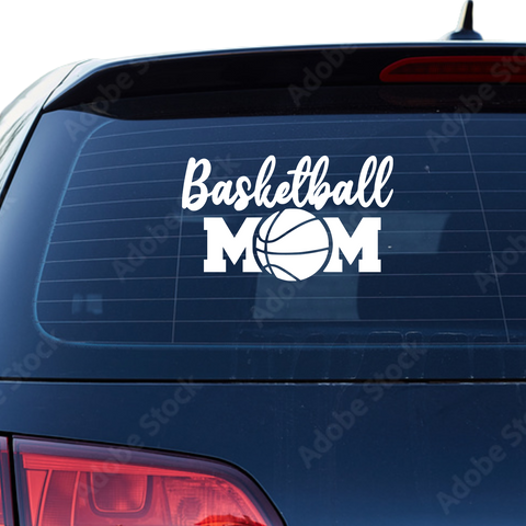 Basketball Mom Aufkleber - Beispielansicht