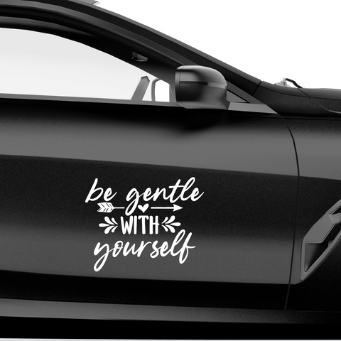Be Gentle With Yourself Aufkleber - Beispielansicht