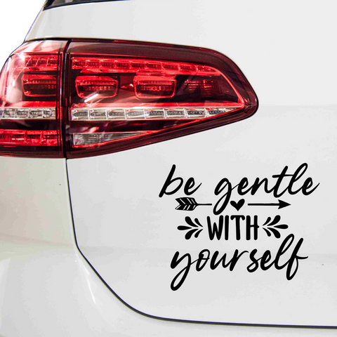 Be Gentle With Yourself Aufkleber - Beispielansicht