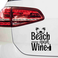 Beach and Wine Aufkleber - Beispielansicht