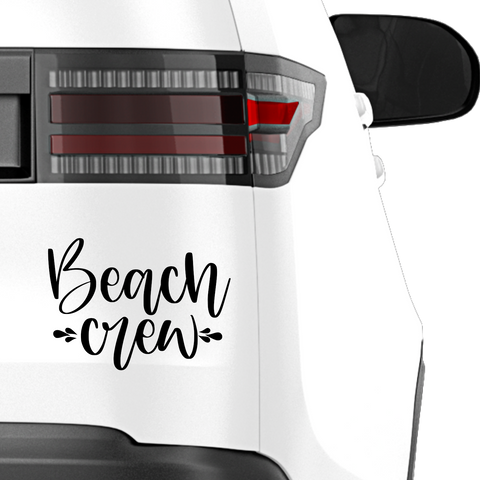 Beach crew Aufkleber - Beispielansicht