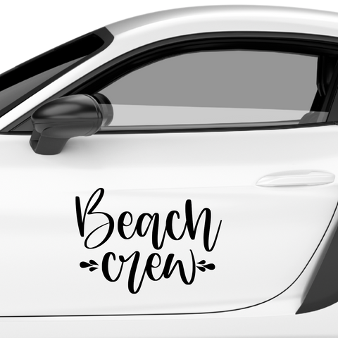 Beach crew Aufkleber - Beispielansicht