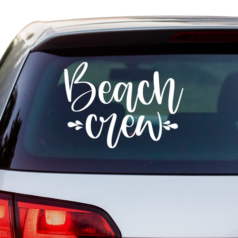 Beach crew Aufkleber - Beispielansicht