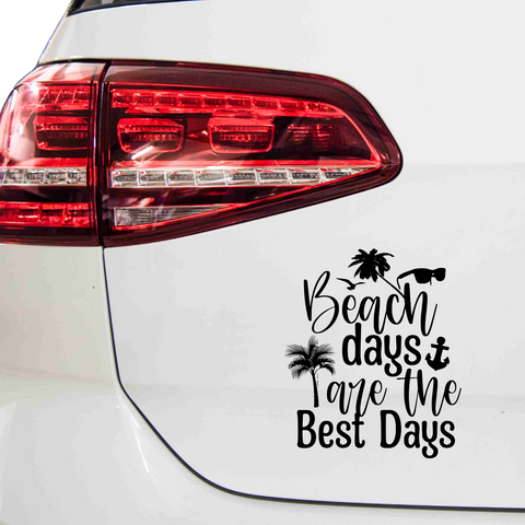 Beach days are the best days Aufkleber - Beispielansicht