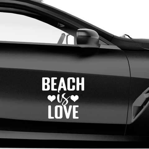 Beach is life Aufkleber - Beispielansicht