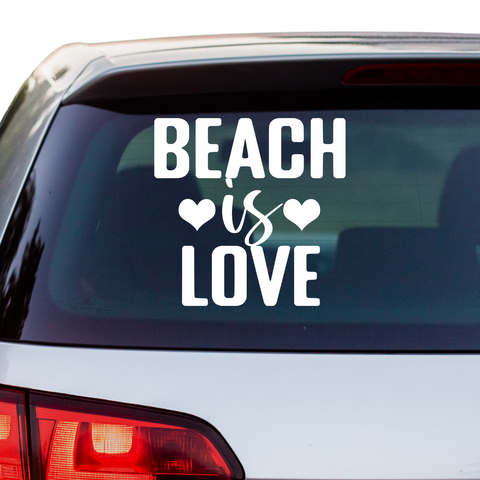 Beach is life Aufkleber - Beispielansicht