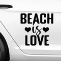 Beach is life Aufkleber - Beispielansicht