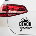 Beach junkie Aufkleber - Beispielansicht