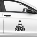 Beach please Aufkleber - Beispielansicht