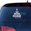 Beach please Aufkleber - Beispielansicht