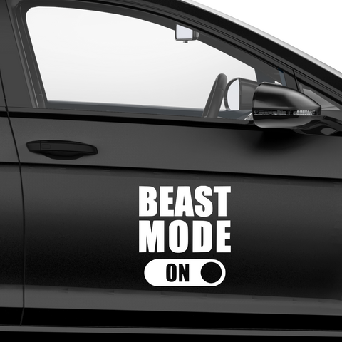 Beats Mode On Aufkleber - Beispielansicht