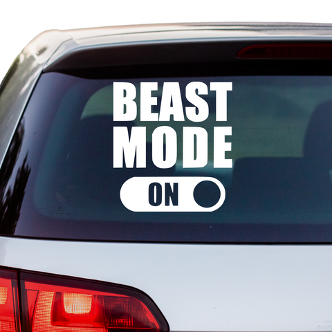 Beats Mode On Aufkleber - Beispielansicht