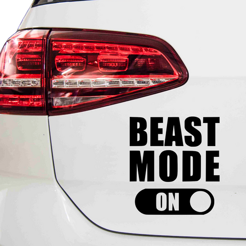 Beats Mode On Aufkleber - Beispielansicht