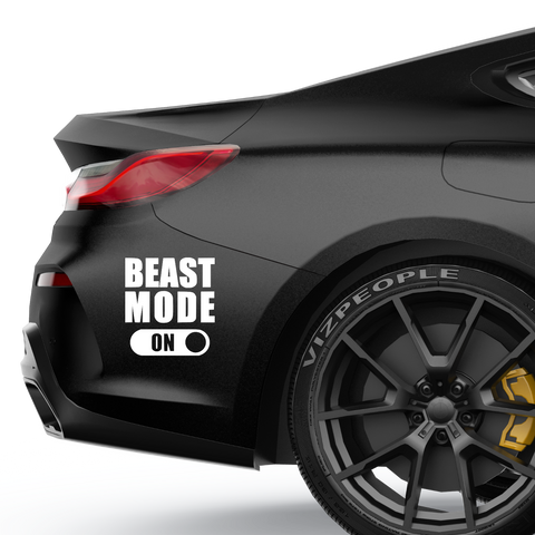 Beats Mode On Aufkleber - Beispielansicht