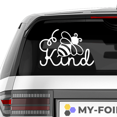 Bee Kind 7 Aufkleber 2. - Beispielansicht