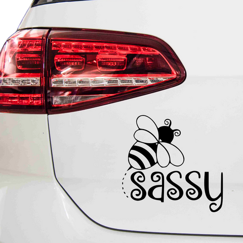 Bee Sassy Aufkleber 2. - Beispielansicht