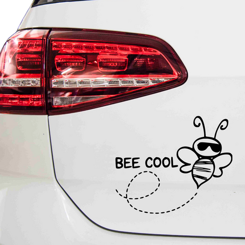 Bee cool Biene Aufkleber - Beispielansicht