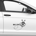 Bee cool Biene Aufkleber - Beispielansicht