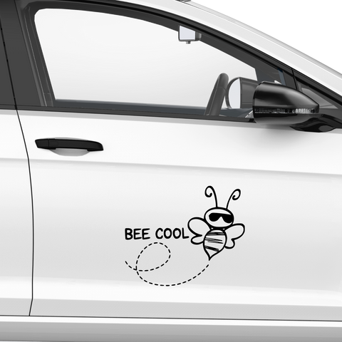 Bee cool Biene Aufkleber - Beispielansicht