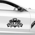 BeerPong Champion Aufkleber - Beispielansicht