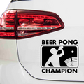 BeerPong Champion Logo Aufkleber - Beispielansicht