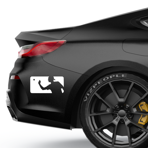 BeerPong Logo Aufkleber - Beispielansicht