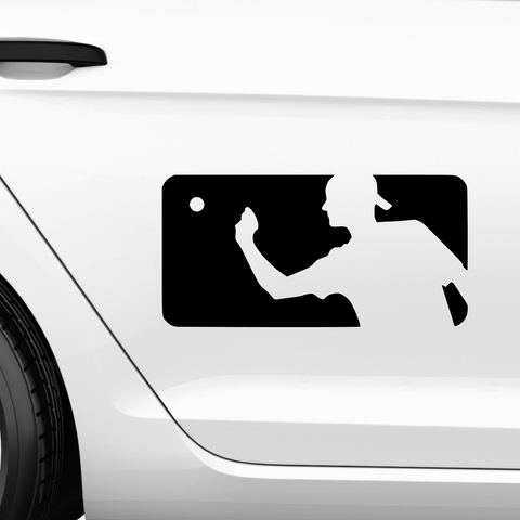 BeerPong Logo Aufkleber - Beispielansicht