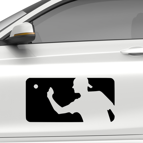 BeerPong Logo Aufkleber - Beispielansicht