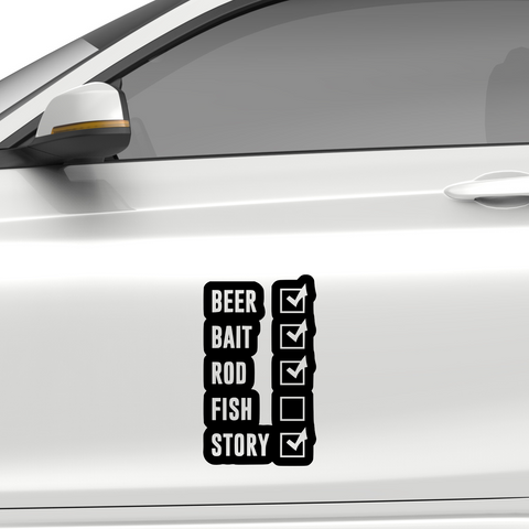 Beer Bait Rod Aufkleber - Beispielansicht