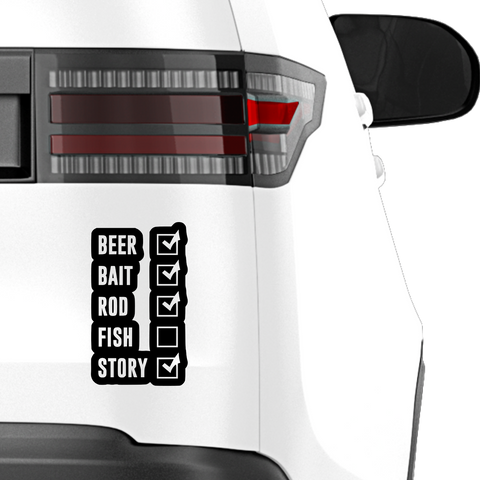 Beer Bait Rod Aufkleber - Beispielansicht